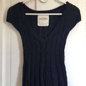 knitted Abercrombie short sleeve top